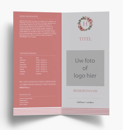 Voorvertoning ontwerp voor Ontwerpgalerij: Folders, Tweeluik DL (99 x 210 mm)