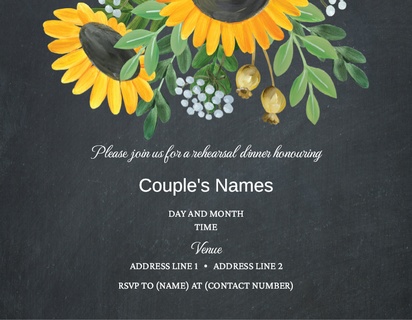 Design Preview for Design Gallery: Rustic Invitations and Announcements, Flat 10.7 x 13.9 cm