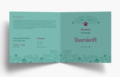 Forhåndsvisning af design for Designgalleri: Kæle- og husdyr Brochurer, Midterfals Firkantet (148 mm x 148 mm)