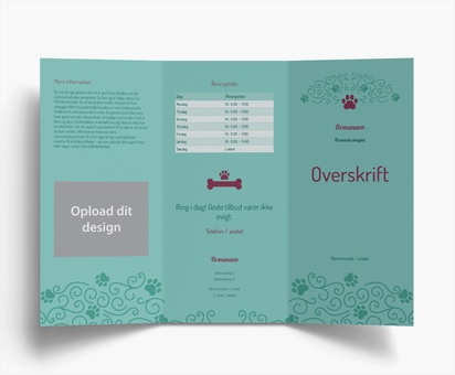 Forhåndsvisning af design for Designgalleri: Kæle- og husdyr Brochurer, 3-fløjet DL (99 x 210 mm)