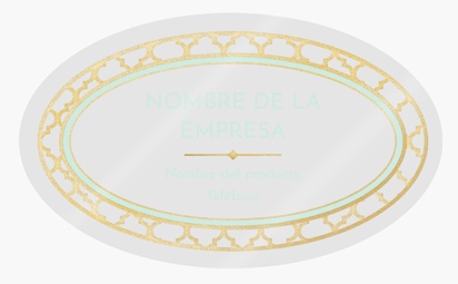 Vista previa del diseño de Galería de diseños de pegatinas en rollo para consejos de belleza, Oval 12,5 x 7,5 cm Plástico transparente