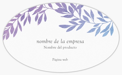 Vista previa del diseño de Galería de diseños de pegatinas en hojas para organización de eventos y entretenimiento, 12,7 x 7,6 cm Ovalada