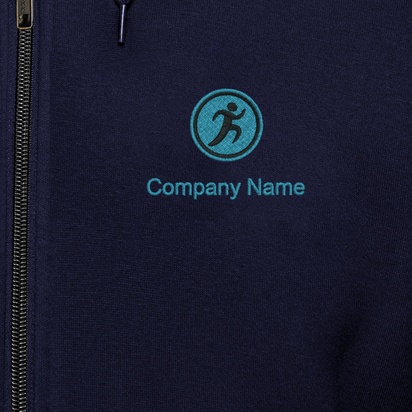 Design Preview for Design Gallery: Health & Wellness Hoodies, Navy Blue