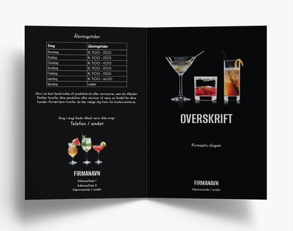 Forhåndsvisning af design for Designgalleri: Mad og drikke Brochurer, Midterfals A6 (105 x 148 mm)