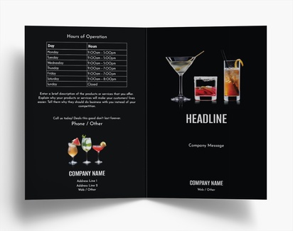 Design Preview for Design Gallery: Food Service Folded Leaflets, Bi-fold A6 (105 x 148 mm)