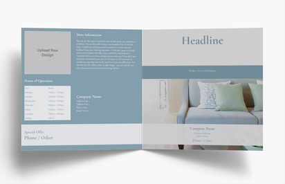 Design Preview for Design Gallery: Interior Design Folded Leaflets, Bi-fold Square (210 x 210 mm)