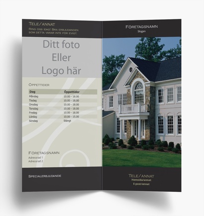 Förhandsgranskning av design för Designgalleri: Nyinkommet Flyers och broschyrer, Enkelfalsning DL (99 x 210 mm)