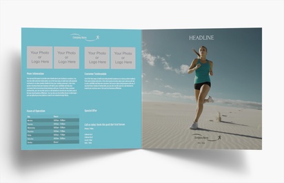 Design Preview for Design Gallery: Sports Medicine Folded Leaflets, Bi-fold Square (210 x 210 mm)