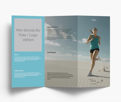 Designvorschau für Designgalerie: Falzflyer Medizinbereiche, Zickzackfalz DL (99 x 210 mm)