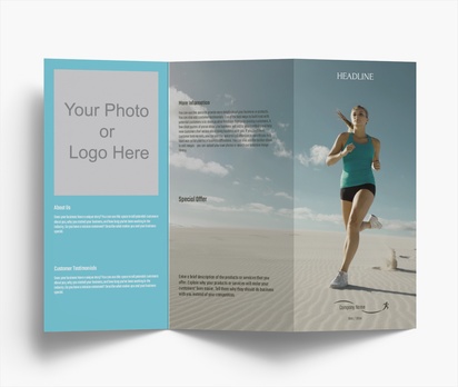 Design Preview for Design Gallery: Sports Medicine Folded Leaflets, Z-fold DL (99 x 210 mm)