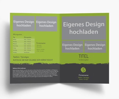 Designvorschau für Designgalerie: Falzflyer Malerei & Wandverkleidung, Einbruchfalz A5 (148 x 210 mm)
