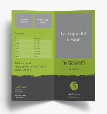 Forhåndsvisning av design for Designgalleri: Maling & tapetsering Brosjyrer, 2-fløyet DL (99 x 210 mm)