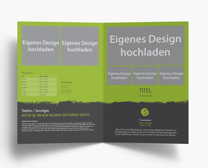 Designvorschau für Designgalerie: Falzflyer Malerei & Wandverkleidung, Einbruchfalz A4 (210 x 297 mm)