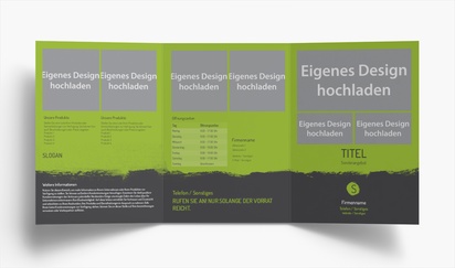 Designvorschau für Designgalerie: Falzflyer Malerei & Wandverkleidung, Wickelfalz A5 (148 x 210 mm)