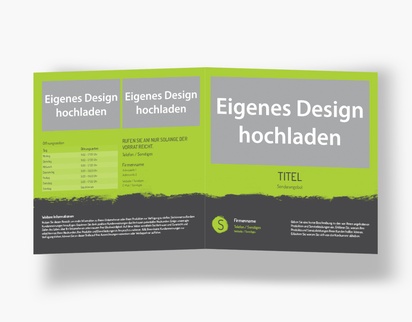 Designvorschau für Designgalerie: Falzflyer Malerei & Wandverkleidung, Einbruchfalz Quadratisch (210 x 210 mm)