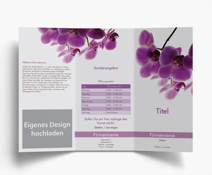 Designvorschau für Designgalerie: Falzflyer Einzelhandel, Wickelfalz DL (99 x 210 mm)