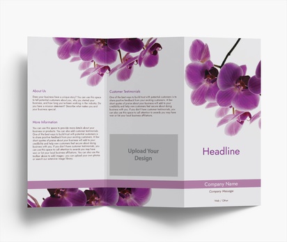 Design Preview for Design Gallery: Florists Folded Leaflets, Z-fold DL (99 x 210 mm)