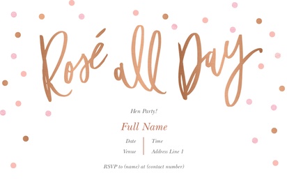 Design Preview for Design Gallery: Bachelorette Party Invitations and Announcements, Flat 11.7 x 18.2 cm