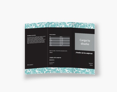 Vista previa del diseño de Galería de diseños de folletos plegados para elegante, Tríptico DL (99 x 210 mm)