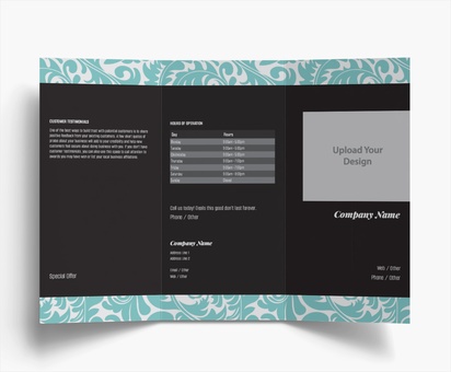 Design Preview for Design Gallery: Hair Salons Folded Leaflets, Tri-fold DL (99 x 210 mm)