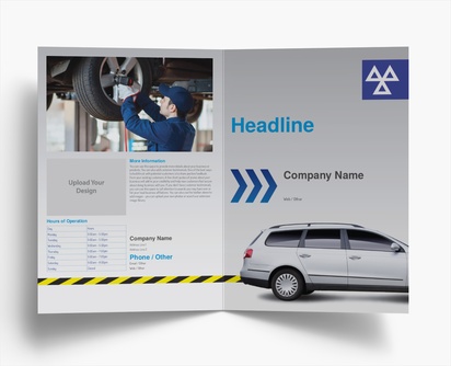 Design Preview for Templates for Automotive & Transportation Brochures , Bi-fold A4
