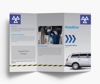 Design Preview for Design Gallery: Mechanics & Auto Body Folded Leaflets, Z-fold DL (99 x 210 mm)