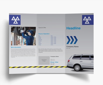 Design Preview for Design Gallery: Mechanics & Auto Body Folded Leaflets, Tri-fold DL (99 x 210 mm)