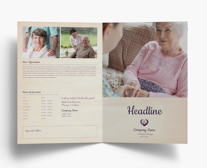 Design Preview for Design Gallery: Health & Wellness Folded Leaflets, Bi-fold A4 (210 x 297 mm)