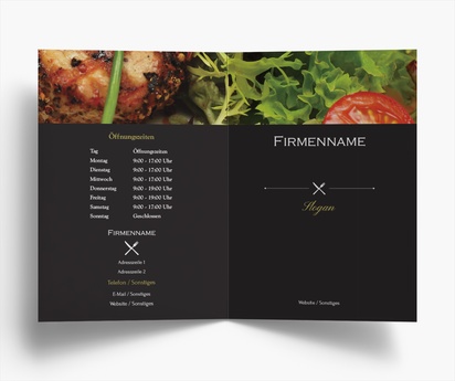 Designvorschau für Designgalerie: Flyer und Falzflyer Essen & Trinken, Einbruchfalz A5 (148 x 210 mm)