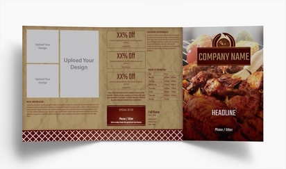 Design Preview for Design Gallery: Ice Cream & Food Trucks Folded Leaflets, Tri-fold A5 (148 x 210 mm)