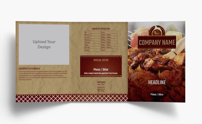 Design Preview for Design Gallery: Ice Cream & Food Trucks Folded Leaflets, Tri-fold A6 (105 x 148 mm)