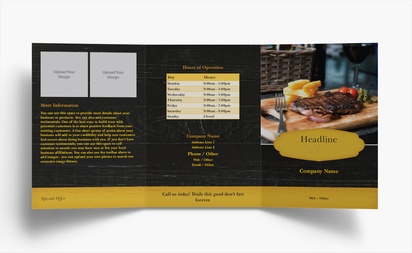 Design Preview for Flyers and Leaflets Templates, Tri-fold A6 (105 x 148 mm)