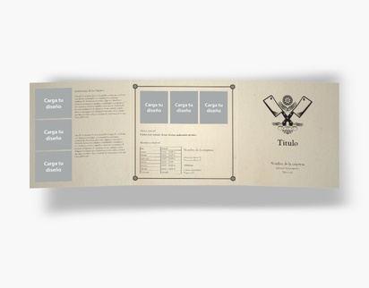Vista previa del diseño de Galería de diseños de folletos plegados para tiendas de comestibles, Tríptico Cuadrado (148 x 148 mm)
