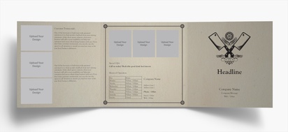 Design Preview for Design Gallery: Butcher Shops Folded Leaflets, Tri-fold Square (148 x 148 mm)