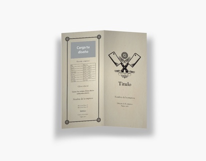 Vista previa del diseño de Galería de diseños de folletos plegados para tiendas de comestibles, Díptico DL (99 x 210 mm)