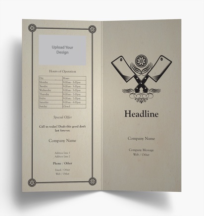 Design Preview for Design Gallery: Groceries Folded Leaflets, Bi-fold DL (99 x 210 mm)