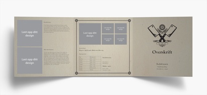 Forhåndsvisning av design for Designgalleri: Brosjyrer, 3-fløyet Kvadratisk 210 x 210 mm