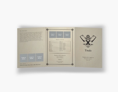 Vista previa del diseño de Galería de diseños de folletos plegados para tiendas de comestibles, Tríptico A6 (105 x 148 mm)