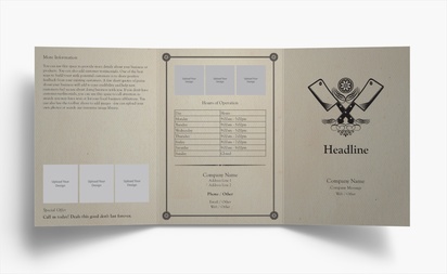 Design Preview for Design Gallery: Butcher Shops Folded Leaflets, Tri-fold A6 (105 x 148 mm)