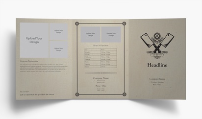 Design Preview for Design Gallery: Butcher Shops Folded Leaflets, Tri-fold A5 (148 x 210 mm)