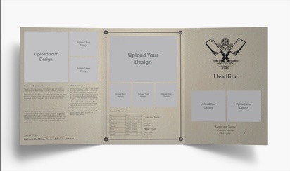 Design Preview for Design Gallery: Butcher Shops Folded Leaflets, Tri-fold A4 (210 x 297 mm)