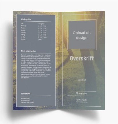 Forhåndsvisning af design for Designgalleri: Sundhed og velvære Brochurer, Midterfals DL (99 x 210 mm)