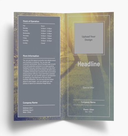 Design Preview for Design Gallery: Nature & Landscapes Folded Leaflets, Bi-fold DL (99 x 210 mm)