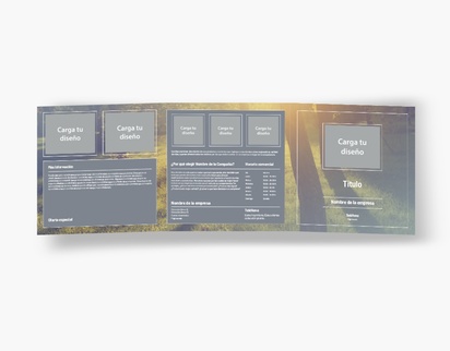Vista previa del diseño de Galería de diseños de folletos plegados para naturaleza y paisajes, Tríptico Cuadrado (210 x 210 mm)