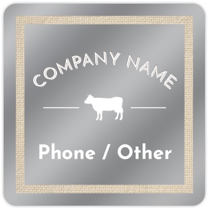 Design Preview for Agriculture & Farming Reusable Stickers Templates, 2" x 2" Rounded Square Horizontal