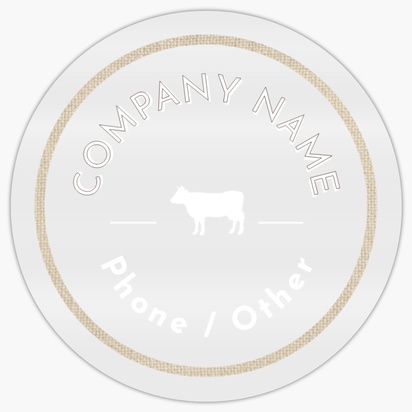 Design Preview for Agriculture & Farming Reusable Stickers Templates, 2" x 2" Circle Horizontal