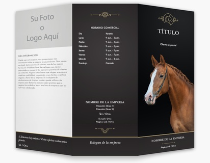 Un caballos masaje equino diseño negro marrón para Elegante con 1 imágenes
