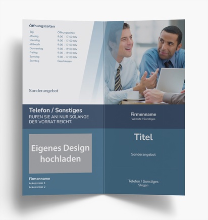 Designvorschau für Designgalerie: Falzflyer Dezent, Einbruchfalz DL (99 x 210 mm)