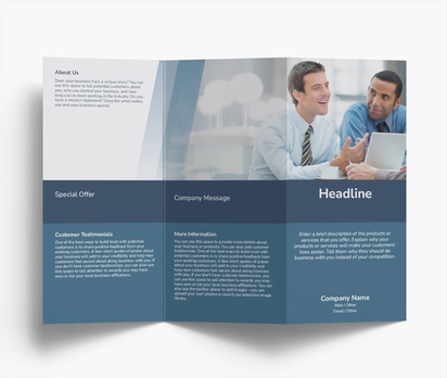 Design Preview for Design Gallery: Insurance Folded Leaflets, Z-fold DL (99 x 210 mm)