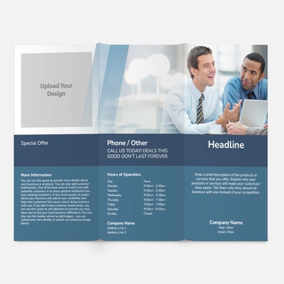 Design Preview for Design Gallery: Financial Consulting Brochures, DL Tri-fold